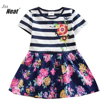 NEAT Summer girl clothes college style girls dresses embroidered flower stripe kids clothes short sleeve princess dress SH5908
NEAT Summer girl clothes college style girls dresses embroidered flower stripe kids clothes short sleeve princess dress SH5908