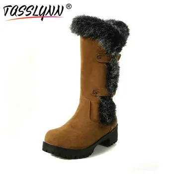 TASSLYNN 2018 Snow Boots Women Buckle Round Toe Warm Mid-calf Boots Autumn Shoes Square High Heels Ladies Boots Platform 34-43
TASSLYNN 2018 Snow Boots Women Buckle Round Toe Warm Mid-calf Boots Autumn Shoes Square High Heels Ladies Boots Platform 34-43