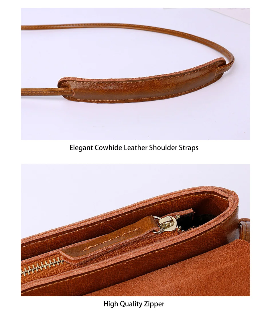 Zency 100% Genuine Leather Women Messenger Purse Casual Flap Classic Brown Lady Shoulder Crossbody Bag Black Super Quality Black Zency 100% Genuine Leather Women Messenger Purse Casual Flap Classic Brown Lady Shoulder Crossbody Bag Black Super Quality Black
