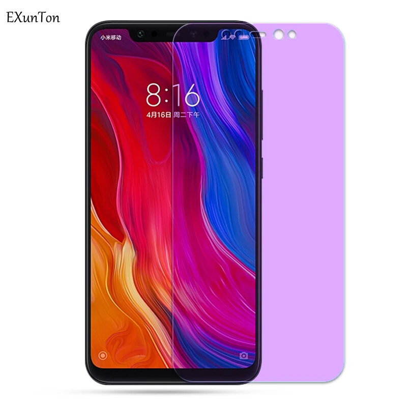 EXUNTON 2.5D 9H Purple Anti Blue Tempered Glass For Xiaomi Mi 8 Mi8 8SE Lite Pro Mi8 8Lite 8Pro Screen Protector Film New Model
EXUNTON 2.5D 9H Purple Anti Blue Tempered Glass For Xiaomi Mi 8 Mi8 8SE Lite Pro Mi8 8Lite 8Pro Screen Protector Film New Model