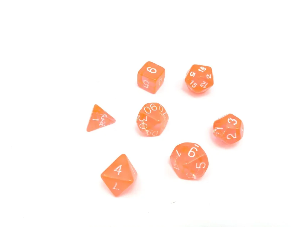 7pcs/set game dice D4 d6 d8 d10 d10% d12 d20 green color multi-sided transparent effect RPG dice playing game
7pcs/set game dice D4 d6 d8 d10 d10% d12 d20 green color multi-sided transparent effect RPG dice playing game