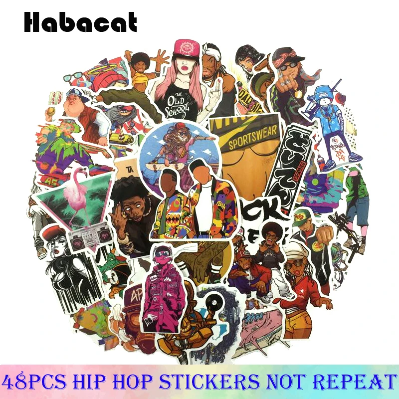 48Pcs/Pack Hip-Hop Style Rap Skateboard Graffiti Stickers For Suitcase Notebook Computer Skateboard Motorcycle Sticker Toy Kid
48Pcs/Pack Hip-Hop Style Rap Skateboard Graffiti Stickers For Suitcase Notebook Computer Skateboard Motorcycle Sticker Toy Kid