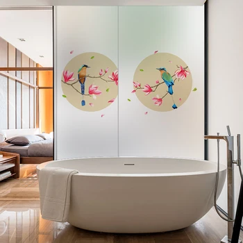 DIY Magnolia Flowers & Birds Fashion Japanese Style Glass Film Window Sticker Transparent Opaque No Glue Self Adhesive 90*120
DIY Magnolia Flowers & Birds Fashion Japanese Style Glass Film Window Sticker Transparent Opaque No Glue Self Adhesive 90*120