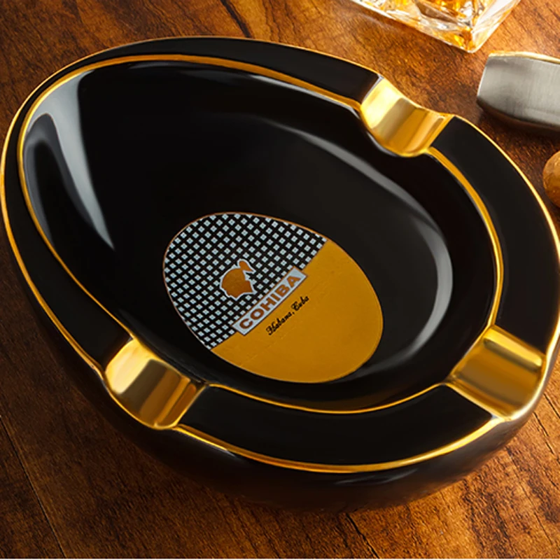 COHIBA Candy Color Large Ring Ceramic Cigar Ashtray Cigar Holder Accessory
COHIBA Candy Color Large Ring Ceramic Cigar Ashtray Cigar Holder Accessory