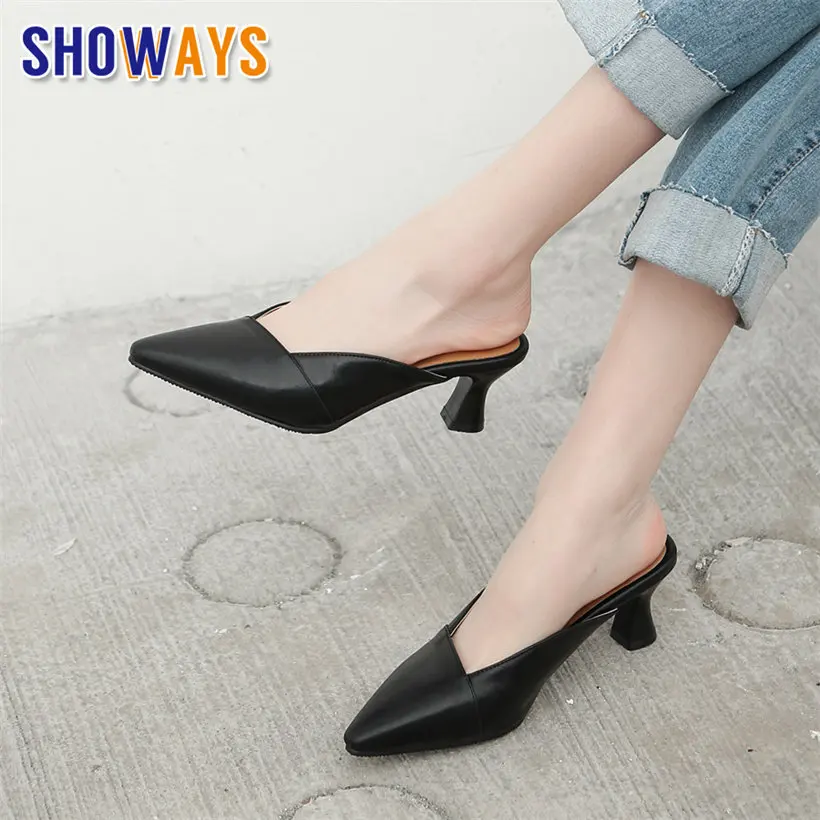 Plus Size Summer Women Mules Black Beige Pumps Flared Kitten High Heels Pointed Toe Slippers Casual Party Wedding Ladies Sandals
Plus Size Summer Women Mules Black Beige Pumps Flared Kitten High Heels Pointed Toe Slippers Casual Party Wedding Ladies Sandals
