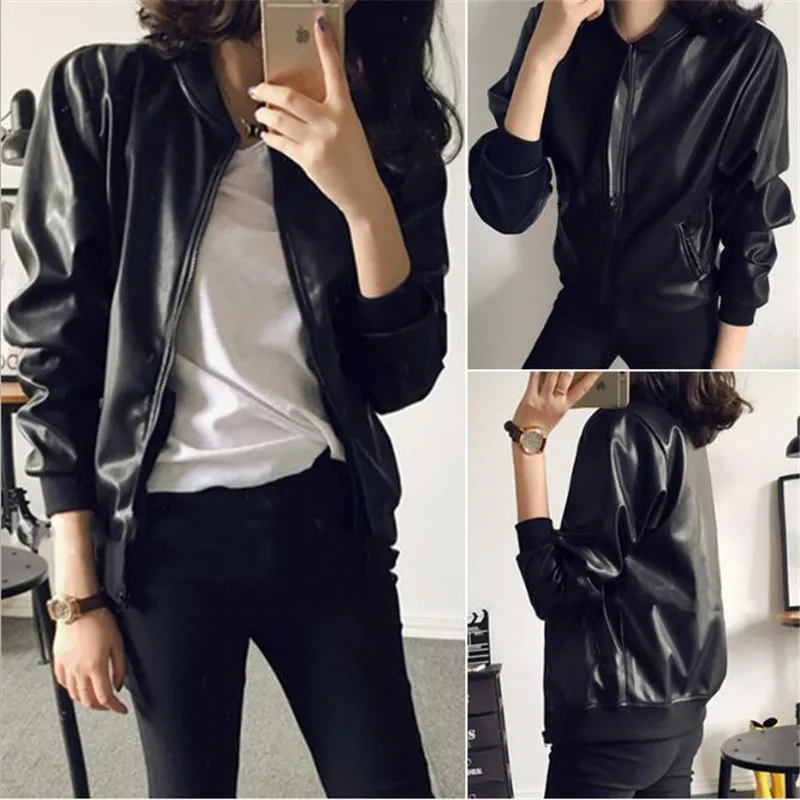 WPCZQVZA High Quality Korean Version Women Vintage Classic Leather Jacket Female Trendy High Quality Simple Personality Jacket
WPCZQVZA High Quality Korean Version Women Vintage Classic Leather Jacket Female Trendy High Quality Simple Personality Jacket