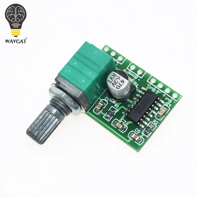 PAM8403 mini 5V digital amplifier board with switch potentiometer can be USB powered
PAM8403 mini 5V digital amplifier board with switch potentiometer can be USB powered