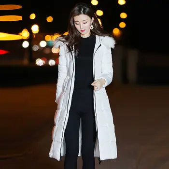 Winter Down Cotton Jacket Women Parka Plus Size Long Jacket Female Coat Outerwear Thicken Hooded Warm Padded Jacket Women Q1514
Winter Down Cotton Jacket Women Parka Plus Size Long Jacket Female Coat Outerwear Thicken Hooded Warm Padded Jacket Women Q1514