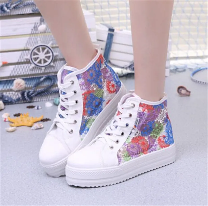 Women shoes Hollow Lace Mesh Breathable platform shoes Spring flats Lace up casual shoes Ladies Heightening canvas shoes A154
Women shoes Hollow Lace Mesh Breathable platform shoes Spring flats Lace up casual shoes Ladies Heightening canvas shoes A154