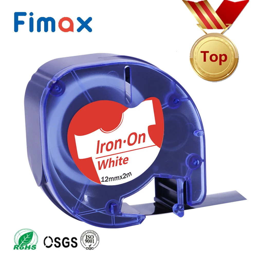 Fimax 1 шт. 18771 Φ LetraTag ткань липкая лента для этикеток 18774 18779 красный на белый DYMO Letratag