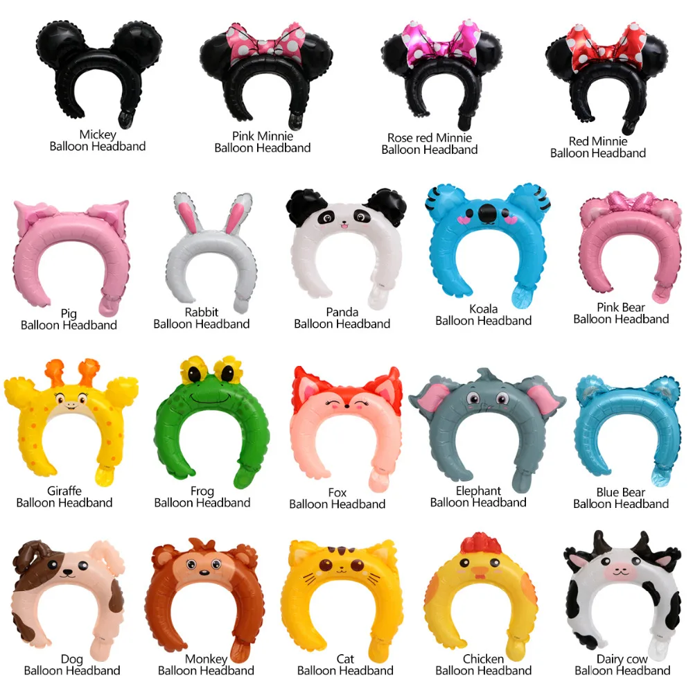 50pcs Cute Animal Headwear Headband Foil Balloon Mickey Minnie Rabbit Bear Baby Shower Happy Birthday Wedding Party Decoration
50pcs Cute Animal Headwear Headband Foil Balloon Mickey Minnie Rabbit Bear Baby Shower Happy Birthday Wedding Party Decoration