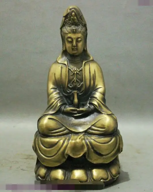 S4548 9 Chinese Buddhism Bronze Bless GuanYin Kwan-yin Goddess Buddha Pot Set Statue
S4548 9 Chinese Buddhism Bronze Bless GuanYin Kwan-yin Goddess Buddha Pot Set Statue
