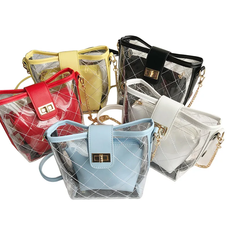 Will Capacity Sandy Beach Package Transparent Child And Mother Will Woman Leisure Time Jelly Shopping Bag Bucket Package B495
Will Capacity Sandy Beach Package Transparent Child And Mother Will Woman Leisure Time Jelly Shopping Bag Bucket Package B495