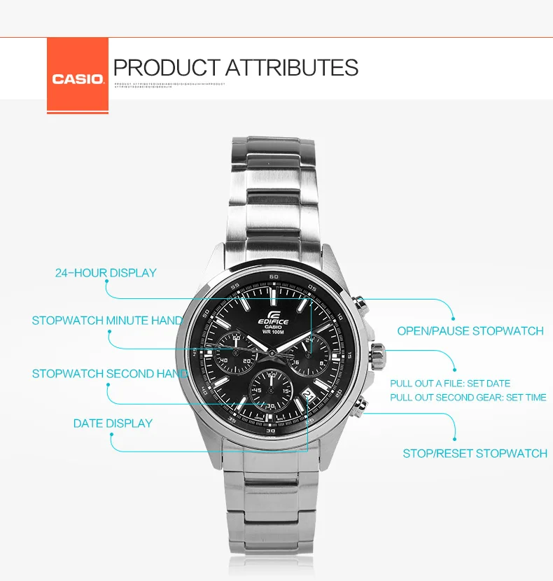 casio edifice 24 hour hand