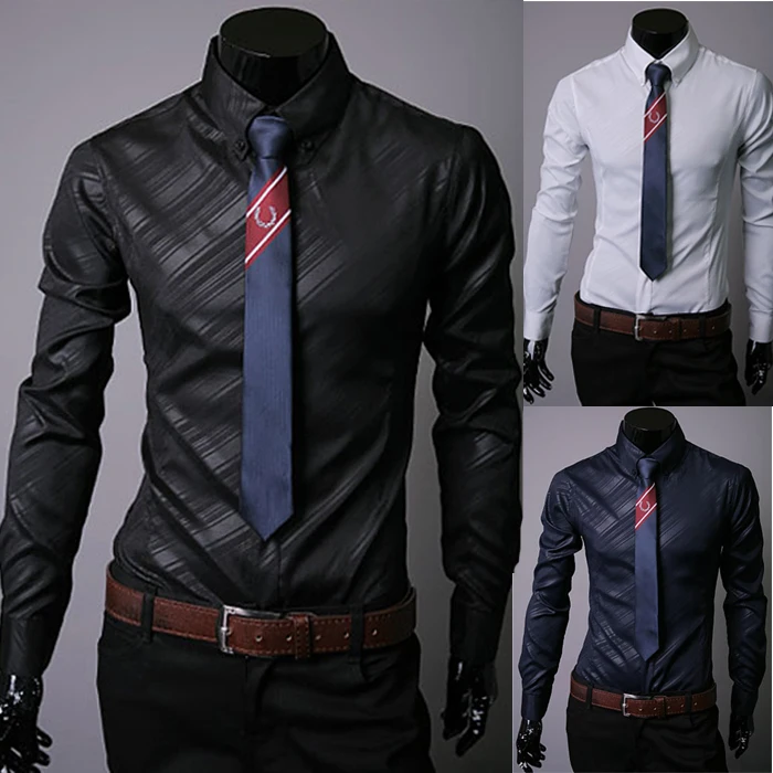2014 New Brand Plus Size Fashion Geometric Strip Mens Dress Shirts Long-sleeve Slim Fit Casual Camisas Masculinas 3 Color M-XXXL
2014 New Brand Plus Size Fashion Geometric Strip Mens Dress Shirts Long-sleeve Slim Fit Casual Camisas Masculinas 3 Color M-XXXL