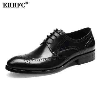 ERRFC Concise Designer Men Black Formal Shoes Fashion Round Toe Lace Up Leisure Leather Shoes For Man Office Brogue Shoe 37-45
ERRFC Concise Designer Men Black Formal Shoes Fashion Round Toe Lace Up Leisure Leather Shoes For Man Office Brogue Shoe 37-45