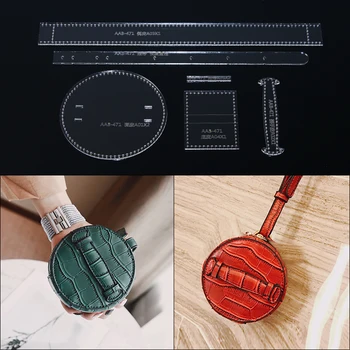 1 Set acrylic fashion Mini Round coin purse template DY leather hand-made ladies suture mode Sewing Pattern 11*11*6cm
1 Set acrylic fashion Mini Round coin purse template DY leather hand-made ladies suture mode Sewing Pattern 11*11*6cm