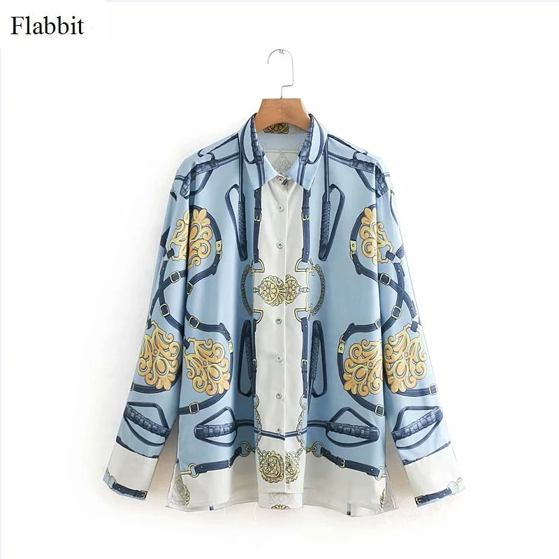 Flabbit women vintage long sleeve chain print casual business blouses shirt women chic femininas smock blusas kimono tops LX0510
Flabbit women vintage long sleeve chain print casual business blouses shirt women chic femininas smock blusas kimono tops LX0510