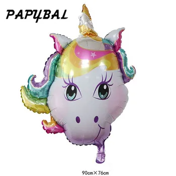50pcs Colorful Unicorn Head Animal Shape Foil Helium Balloon Globos Inflatable Classic Toys Kids Birthday Party Decorations Ball
50pcs Colorful Unicorn Head Animal Shape Foil Helium Balloon Globos Inflatable Classic Toys Kids Birthday Party Decorations Ball