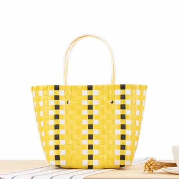 College style striped handkerchief basket bag colorful waterproof holiday beach woven bag casual handbag
College style striped handkerchief basket bag colorful waterproof holiday beach woven bag casual handbag