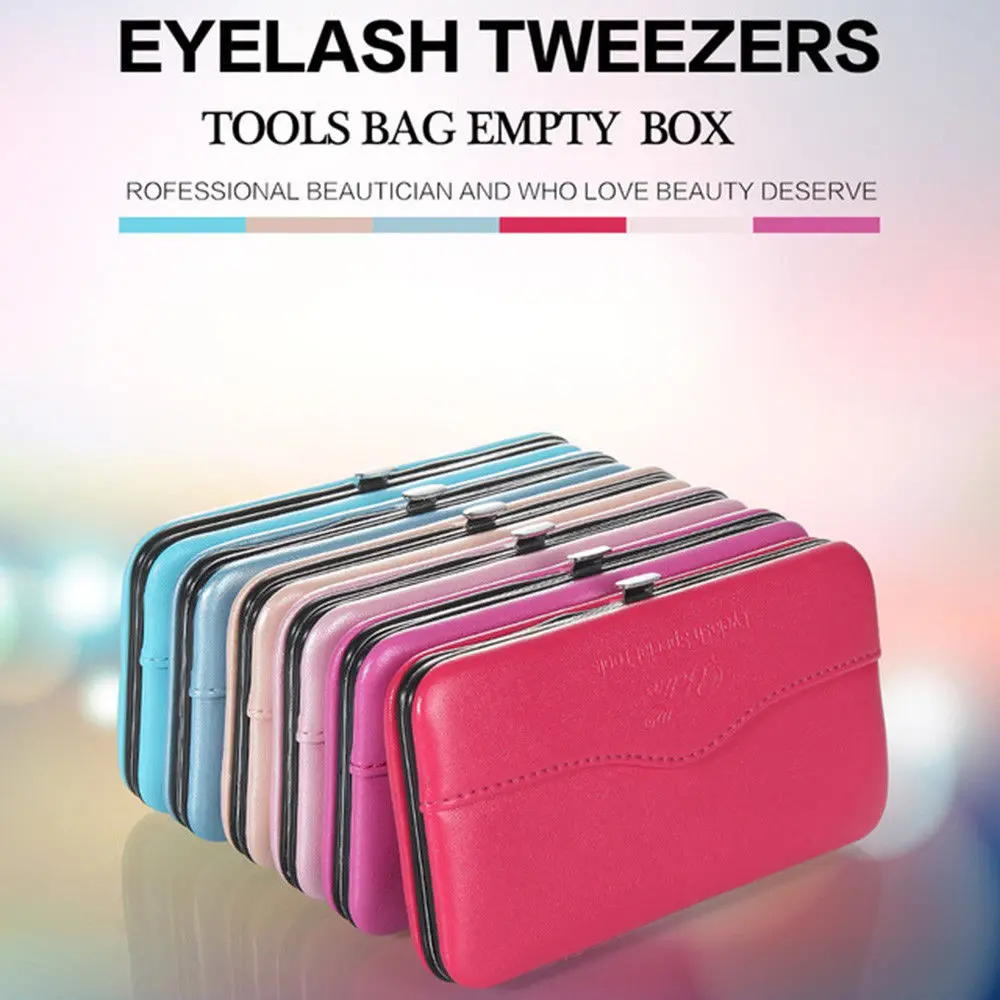 1pc 9 colors Eyelashes Tweezers Cosmetic Case Portable Eyelash Tweezers Box Private Label Lashes Extensions Tools Bag
1pc 9 colors Eyelashes Tweezers Cosmetic Case Portable Eyelash Tweezers Box Private Label Lashes Extensions Tools Bag