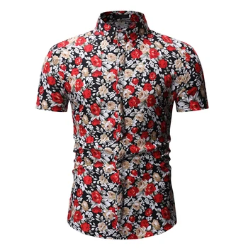 Mens Button Down Dress Shirts 2019 Summer New Short Sleve Floral Hawaiian Shirt Men Beach Casual Shirt Male Camisas Hombre 3XL
Mens Button Down Dress Shirts 2019 Summer New Short Sleve Floral Hawaiian Shirt Men Beach Casual Shirt Male Camisas Hombre 3XL