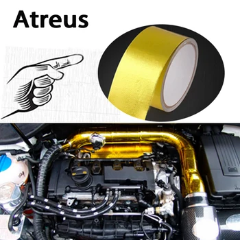 

Atreus 50*5000mm Car styling Engine exhaust pipe insulation stickers for BMW e46 e39 e36 Audi a4 b6 a3 a6 c5 Renault duster Lada