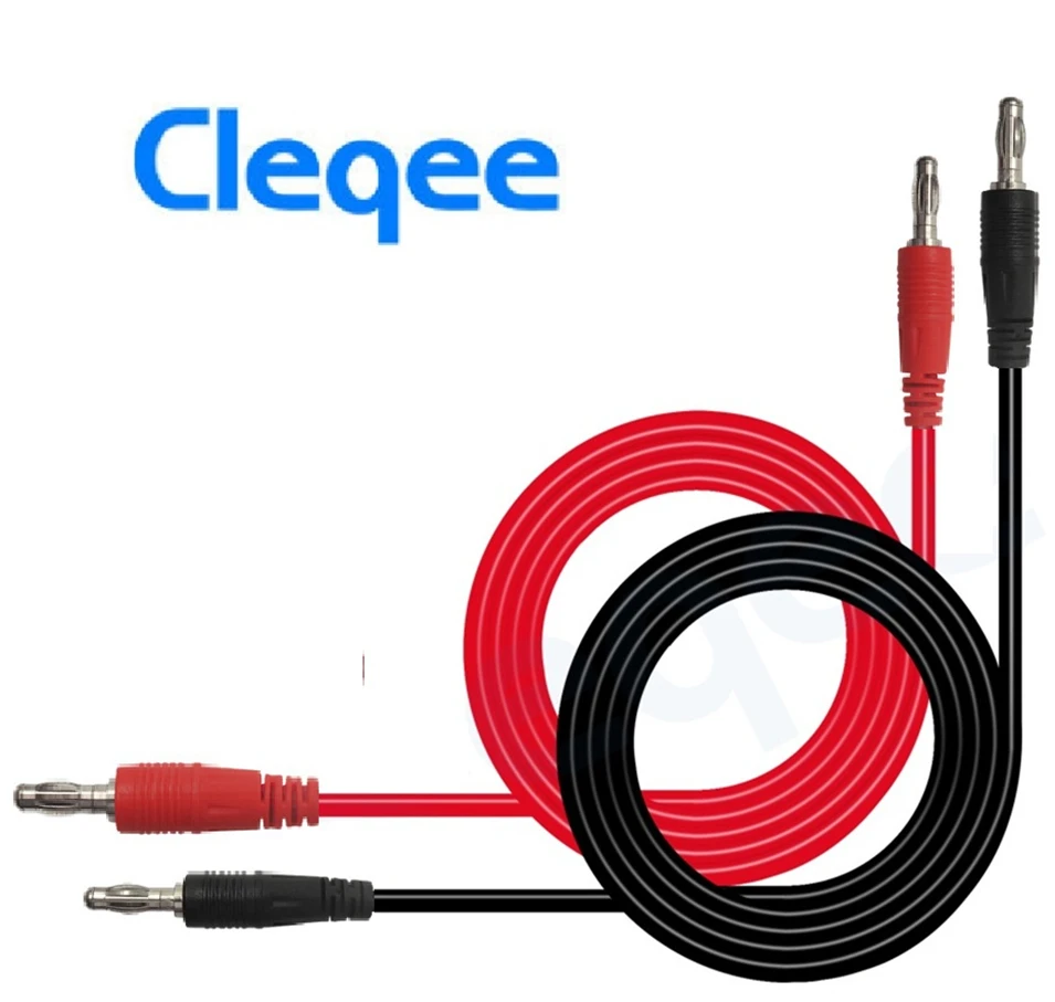 Cleqee P1041 1Set 1M 4mm Banana to Banana Plug Soft RV Test Cable Lead for Multimeter Test Leads Kits Banana Plug Male
Cleqee P1041 1Set 1M 4mm Banana to Banana Plug Soft RV Test Cable Lead for Multimeter Test Leads Kits Banana Plug Male