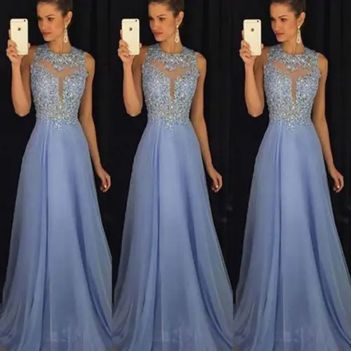 New Fashion Women Formal Wedding Long dress Evening Party Ball Prom Gown Perspective Elegant long Dress
New Fashion Women Formal Wedding Long dress Evening Party Ball Prom Gown Perspective Elegant long Dress