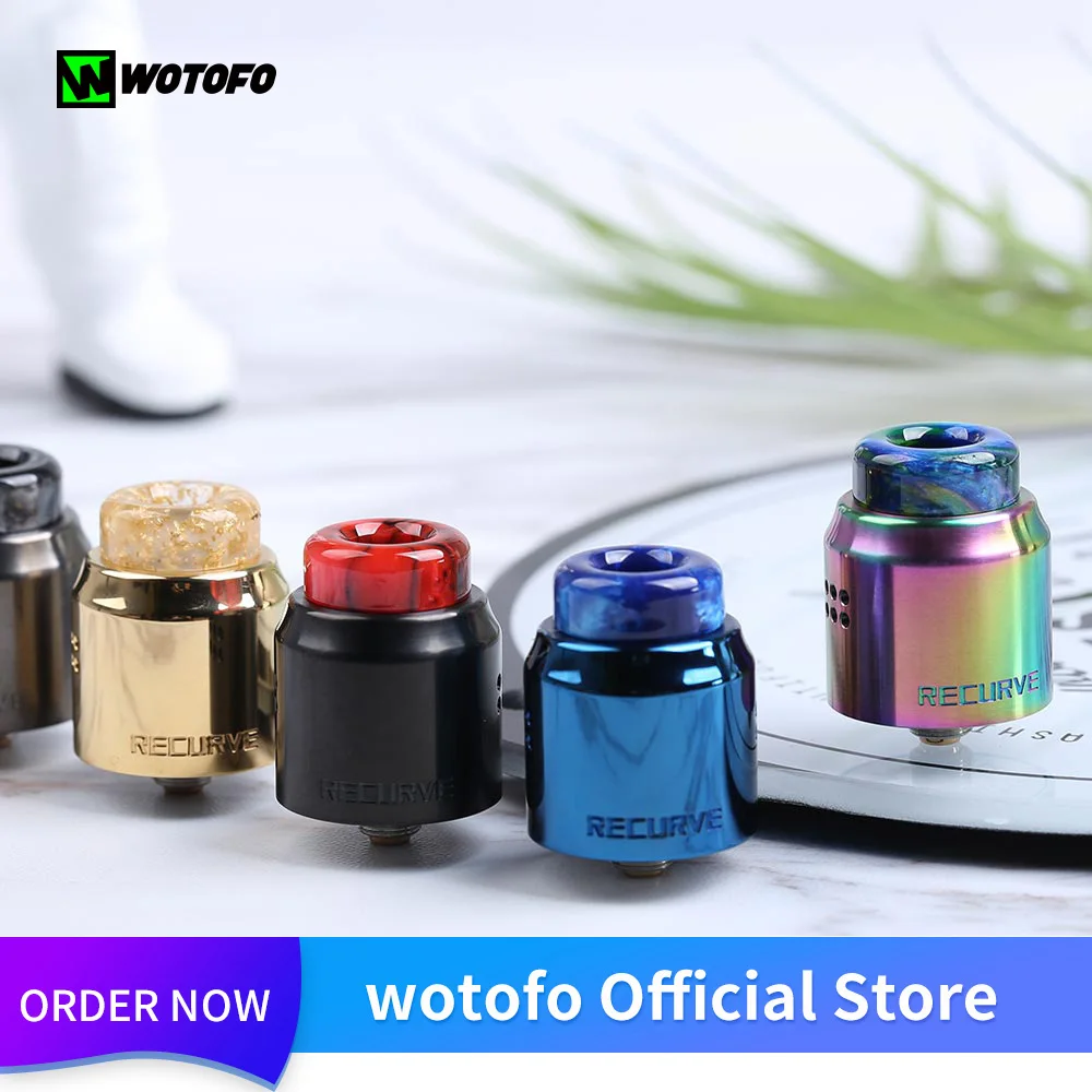 Original Wotofo Recurve Dual RDA Vape Tank With 10Pcs Cotton Vaporizer Rebuilding RDA Atomizer 510 810 Thread VS Recurve RDA
Original Wotofo Recurve Dual RDA Vape Tank With 10Pcs Cotton Vaporizer Rebuilding RDA Atomizer 510 810 Thread VS Recurve RDA