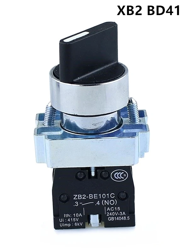 XB2-BD41 2 Position 1NO Maintained Select Selector Switch instantaneous Knob switch
XB2-BD41 2 Position 1NO Maintained Select Selector Switch instantaneous Knob switch