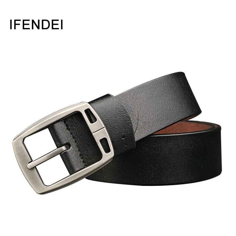 IFENDEI Men Belts Genuine Leather Belt For Men Waist Needle Metal Buckle Strap cinturon hombre High Quality Black Brown Coffee
IFENDEI Men Belts Genuine Leather Belt For Men Waist Needle Metal Buckle Strap cinturon hombre High Quality Black Brown Coffee