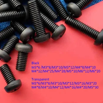 Black color M3X12 pan head nylon plastic screw isolution bolt anti corrosion crosse drive round head or transparent screw
Black color M3X12 pan head nylon plastic screw isolution bolt anti corrosion crosse drive round head or transparent screw