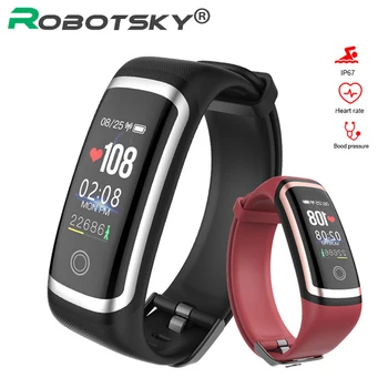 Robotsky M4 Smart-Bracelet Men Fitness Tracekr Smart-Band Heart Rate Monitor Sport Wristband IP67 Waterproof Call Reminder Band for iOS Android
Robotsky M4 Smart-Bracelet Men Fitness Tracekr Smart-Band Heart Rate Monitor Sport Wristband IP67 Waterproof Call Reminder Band for iOS Android