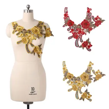 Sell at a loss! 1 Set Hollow Out Grid Rose Floral Embroidery Trim Neckline Collar Cuffs Applique Patches Lace DIY
Sell at a loss! 1 Set Hollow Out Grid Rose Floral Embroidery Trim Neckline Collar Cuffs Applique Patches Lace DIY