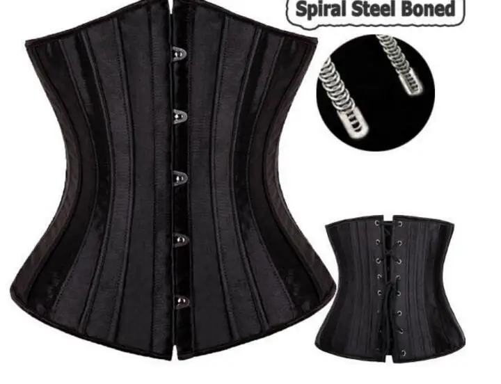 Women Sexy Waist Cincher Corsets 28 Steel Boned Bustiers Corset Underbust Satin Body Shaper Lingerie Waist Cincher Corselet
Women Sexy Waist Cincher Corsets 28 Steel Boned Bustiers Corset Underbust Satin Body Shaper Lingerie Waist Cincher Corselet