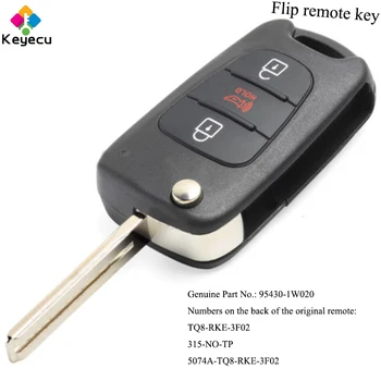 KEYECU Upgraded Keyless Entry Flip Remote Control Car Key With 315MHz & ID46 Chip - FOB for Kia Rio 2012 2013 P/N: 95430-1W020
KEYECU Upgraded Keyless Entry Flip Remote Control Car Key With 315MHz & ID46 Chip - FOB for Kia Rio 2012 2013 P/N: 95430-1W020