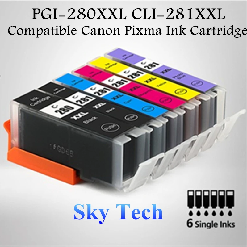 Quality Compatible Ink Cartridges For PGI280 CLI281 , For Canon TS702/TR7520/TR8520/TS6120/TS8120/TS8220/TS8320/TS9120/TS9520
Quality Compatible Ink Cartridges For PGI280 CLI281 , For Canon TS702/TR7520/TR8520/TS6120/TS8120/TS8220/TS8320/TS9120/TS9520