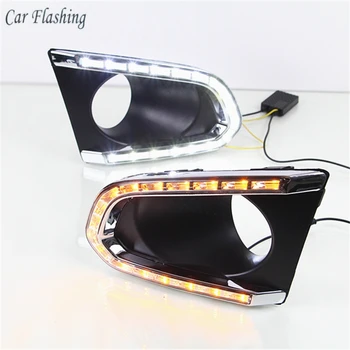 Car Flashing 2PCS Led Daytime Running Light for Chevrolet Chevy TRAX 2014 2015 2016 DRL with turn signal light fog lamp cover
Car Flashing 2PCS Led Daytime Running Light for Chevrolet Chevy TRAX 2014 2015 2016 DRL with turn signal light fog lamp cover