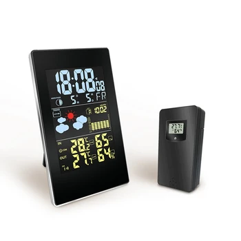 In/outdoor Weather Station Digital Colorful LCD Display Thermometer Hygrometer Barometer Moonphase Clock Alarm Weather Forecast
In/outdoor Weather Station Digital Colorful LCD Display Thermometer Hygrometer Barometer Moonphase Clock Alarm Weather Forecast