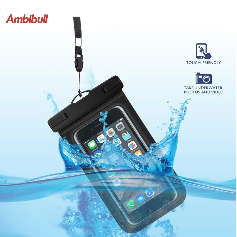 Ambibull Waterproof Floatable Phone Pouch Universal Pocket cover bag case for iPhone XR XS MAX Samsung and other phones
Ambibull Waterproof Floatable Phone Pouch Universal Pocket cover bag case for iPhone XR XS MAX Samsung and other phones