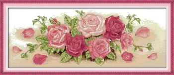 Pink rose flower (2) DMC Cotton Cross Stitch DIY Needlework 14CT 11CT Counted China Cross Stitch Kits for Embroidery Cross Craft
Pink rose flower (2) DMC Cotton Cross Stitch DIY Needlework 14CT 11CT Counted China Cross Stitch Kits for Embroidery Cross Craft