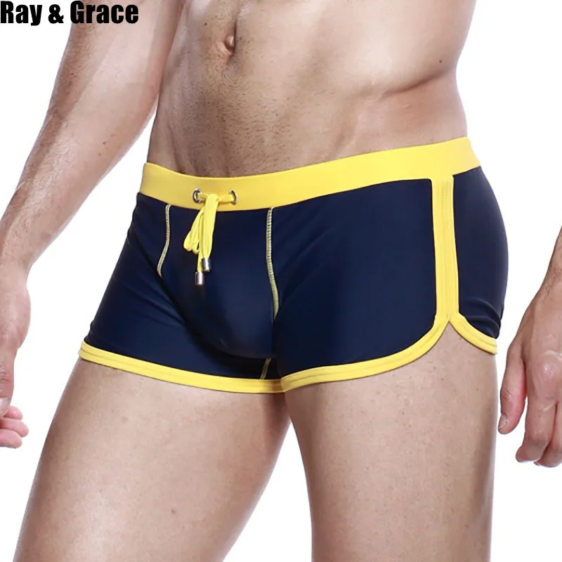 RAY GRACE Summer Men's Boxer Briefs Sexy Swim Trunks Low Waist Breathable Swimming Beach Shorts Quick Dry Swimwear Beachwear
RAY GRACE Summer Men's Boxer Briefs Sexy Swim Trunks Low Waist Breathable Swimming Beach Shorts Quick Dry Swimwear Beachwear