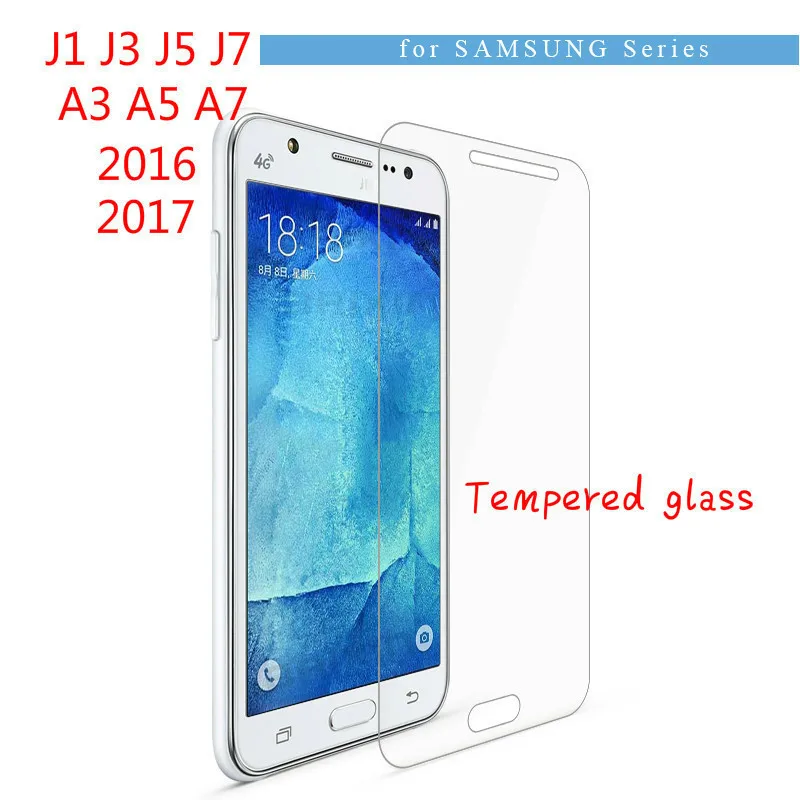 9H 2.5d Закаленное стекло для Samsung Galaxy J1 J3 J5 J7 2016 J120F J510F J710F стеклянная Защита экрана A3