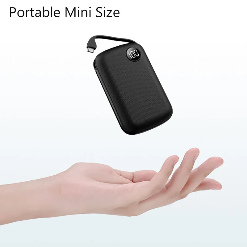 10000mAh Portable External Battery Power Bank LED Display With Phone Cable Powerbank Phone Battery Poverbank for mobile phone
10000mAh Portable External Battery Power Bank LED Display With Phone Cable Powerbank Phone Battery Poverbank for mobile phone