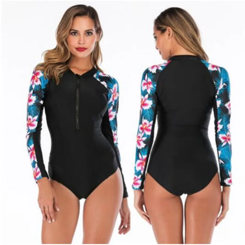 Print Floral One Piece Swimsuit Long Sleeve Swimwear Women Bathing Suit Retro Swimsuit Vintage One-piece Surfing Swim Suits
Print Floral One Piece Swimsuit Long Sleeve Swimwear Women Bathing Suit Retro Swimsuit Vintage One-piece Surfing Swim Suits