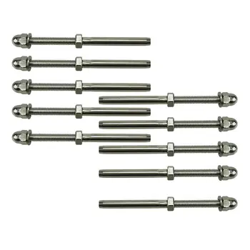 Threaded Terminal Stud End,Stainless Steel Stair Railing,for 1/8 inch Cable Deck Railing Hand Swage T316 Marine Grade 20 Pack
Threaded Terminal Stud End,Stainless Steel Stair Railing,for 1/8 inch Cable Deck Railing Hand Swage T316 Marine Grade 20 Pack