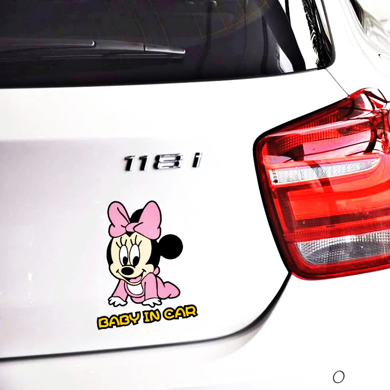 Volkrays Car Accessories Cartoon Cute Mickey Mouse Minnie Baby In Car Warning Car Sticker Decal Decoration for Smart Mini Mazda
Volkrays Car Accessories Cartoon Cute Mickey Mouse Minnie Baby In Car Warning Car Sticker Decal Decoration for Smart Mini Mazda