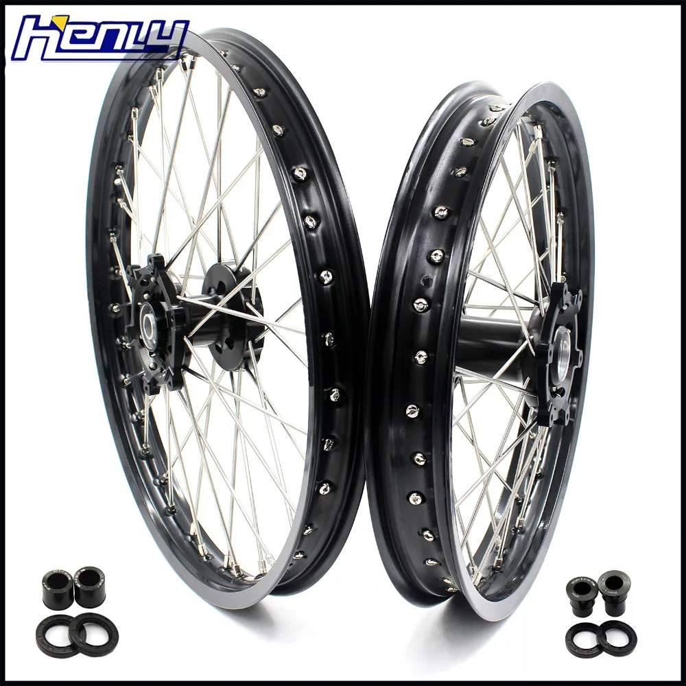 21/18 SPOKED WHEELS RIMS SET FOR SUZUKI DRZ 400 2000-2004 400E 2000-2007 400S 2000-2018 400SM 2005-2018 BLACK HUB AND RIM
21/18 SPOKED WHEELS RIMS SET FOR SUZUKI DRZ 400 2000-2004 400E 2000-2007 400S 2000-2018 400SM 2005-2018 BLACK HUB AND RIM