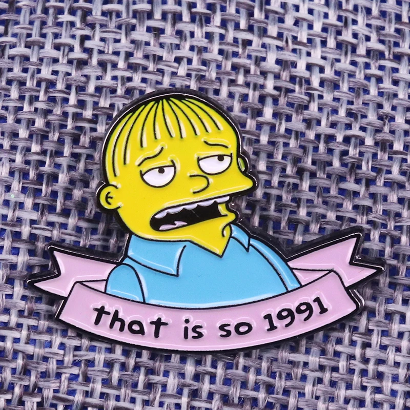 Simpsons enamel pin that is so 1991 Ralph Wiggum badge cute cartoon internet meme brooch pop culture pins funny anime gift
Simpsons enamel pin that is so 1991 Ralph Wiggum badge cute cartoon internet meme brooch pop culture pins funny anime gift